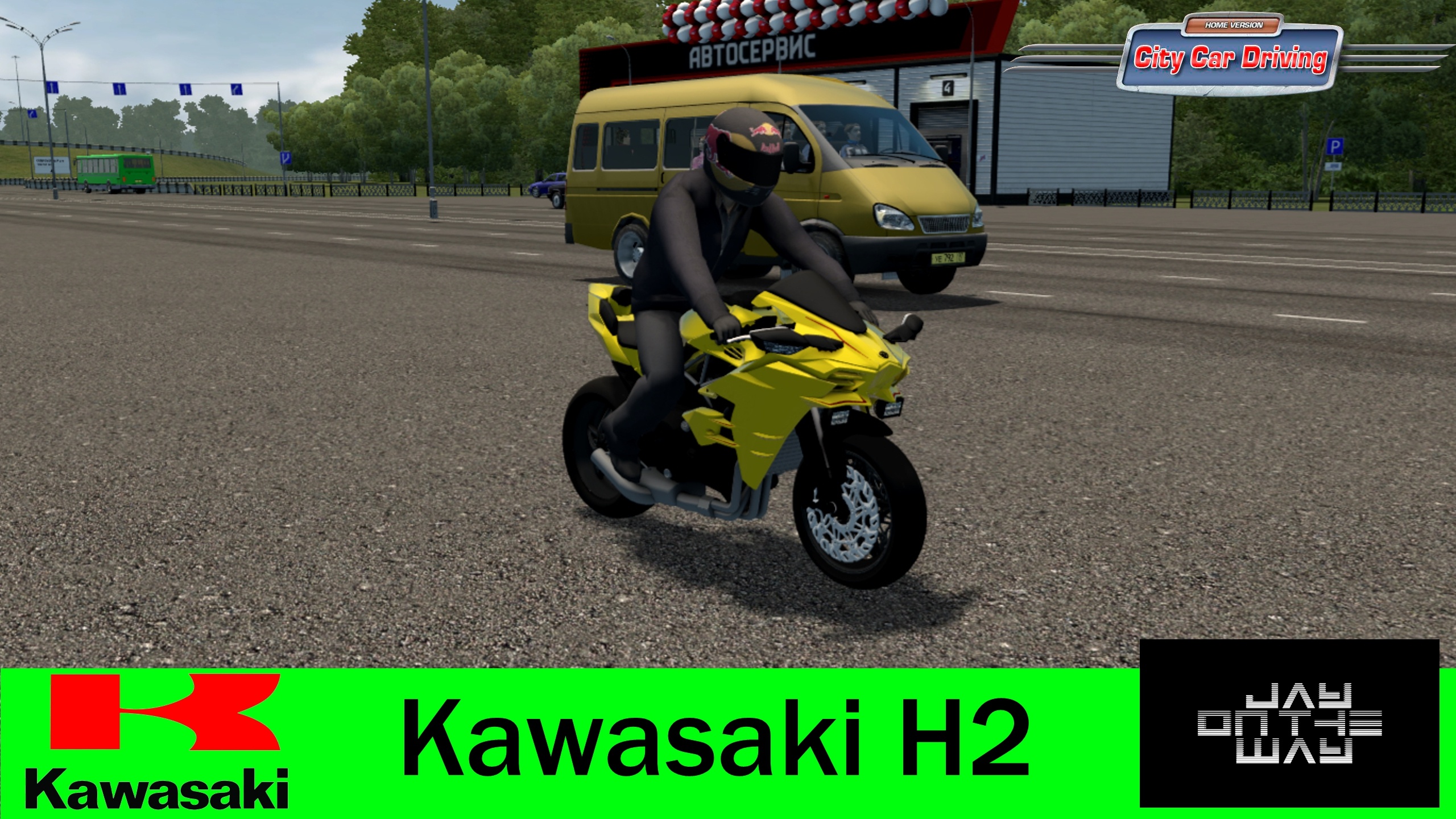 City Car Driving 1.5.9 - Kavasaki H2 2015